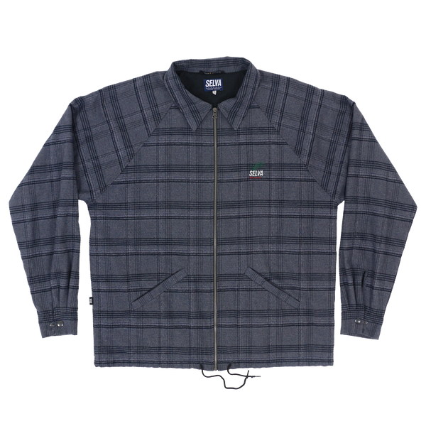 ria sol plaid jacket 100% organic cotton made in Portugal Selva Holiday Enterprise is a streetwear resortwear brand from Algarve , Portugal  Free Shipping WORLDWIDE