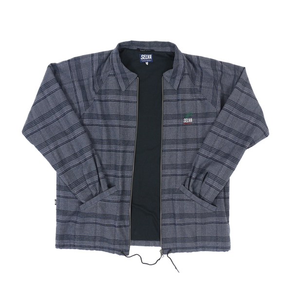 ria sol plaid jacket 100% organic cotton made in Portugal Selva Holiday Enterprise is a streetwear resortwear brand from Algarve , Portugal  Free Shipping WORLDWIDE data-zoom=